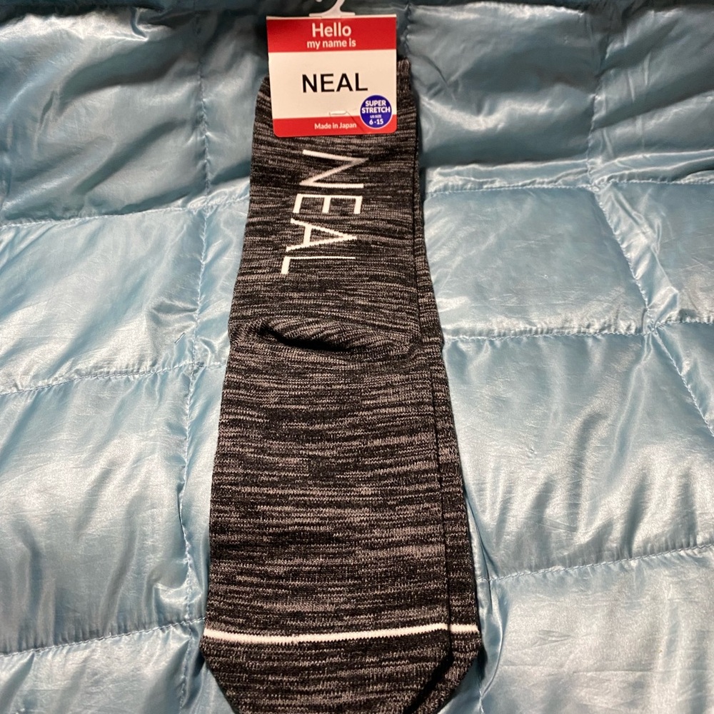 NWT Mens Socks With the Name Neal made in Japan retail $25